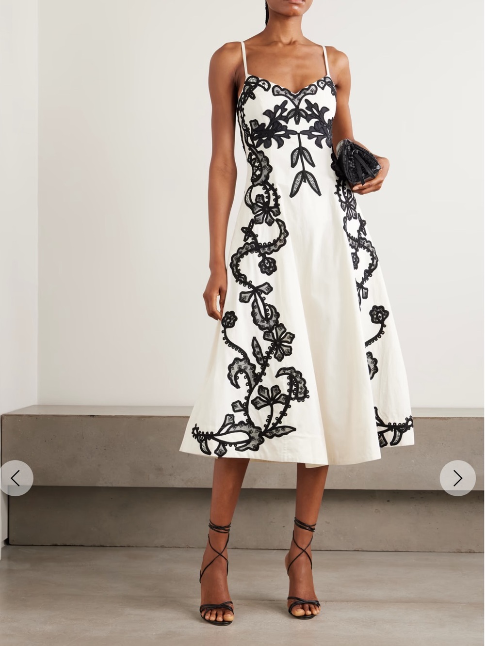 Ulla Johnson 🔥 MIRAI Applique A line Midi Dress